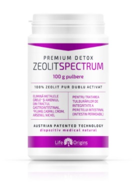 Zeolit Spectrum – pulbere pentru detoxifierea organismului - 100 g